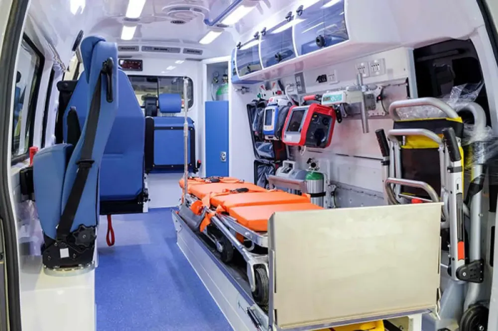 Transport sanitaire allongé à Orange